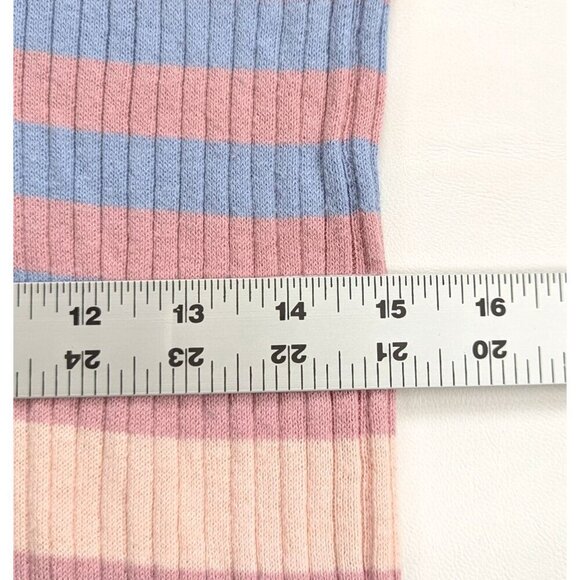 English Factory Women's Ribbed Rainbow Striped Sweater Size M - Picture 6 of 7